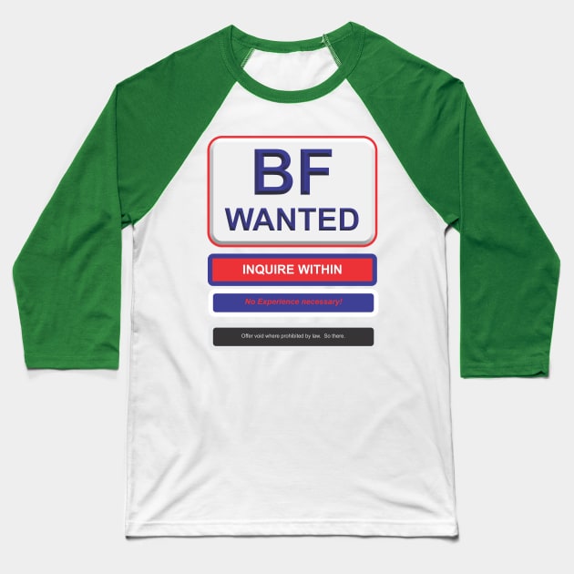 BF Wanted Baseball T-Shirt by Cavalrysword